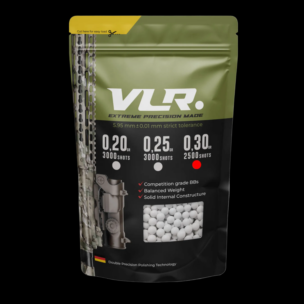 VLR Airsoft BB 6mm untuk Mainan AEG GBB GBBR Competition Grade