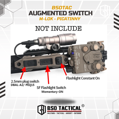 Tactical Augmented Pressure Remote Dual Switch DBAL A2 ANPEQ M300 M600