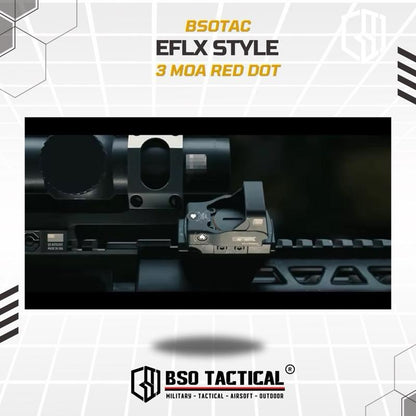EFLX Mini Style Red Dot Scope Tactical Holosight RMR Mount Base Picatinny CNC