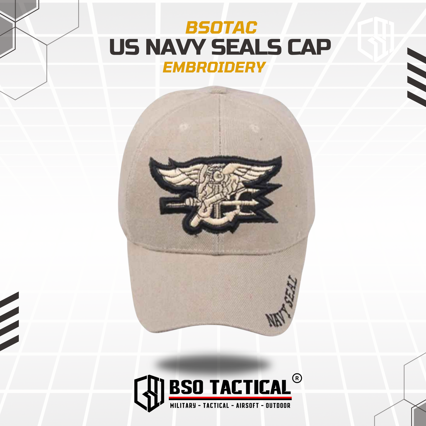 Topi Bordir Outdoor US Navy Embroidery Import
