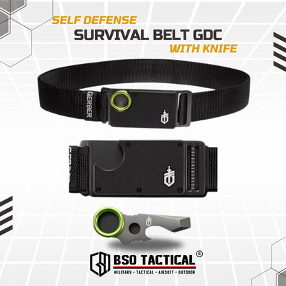 Ikat Pinggang Gesper GDC EDC Knife Outdoor Hunting Belt Tools