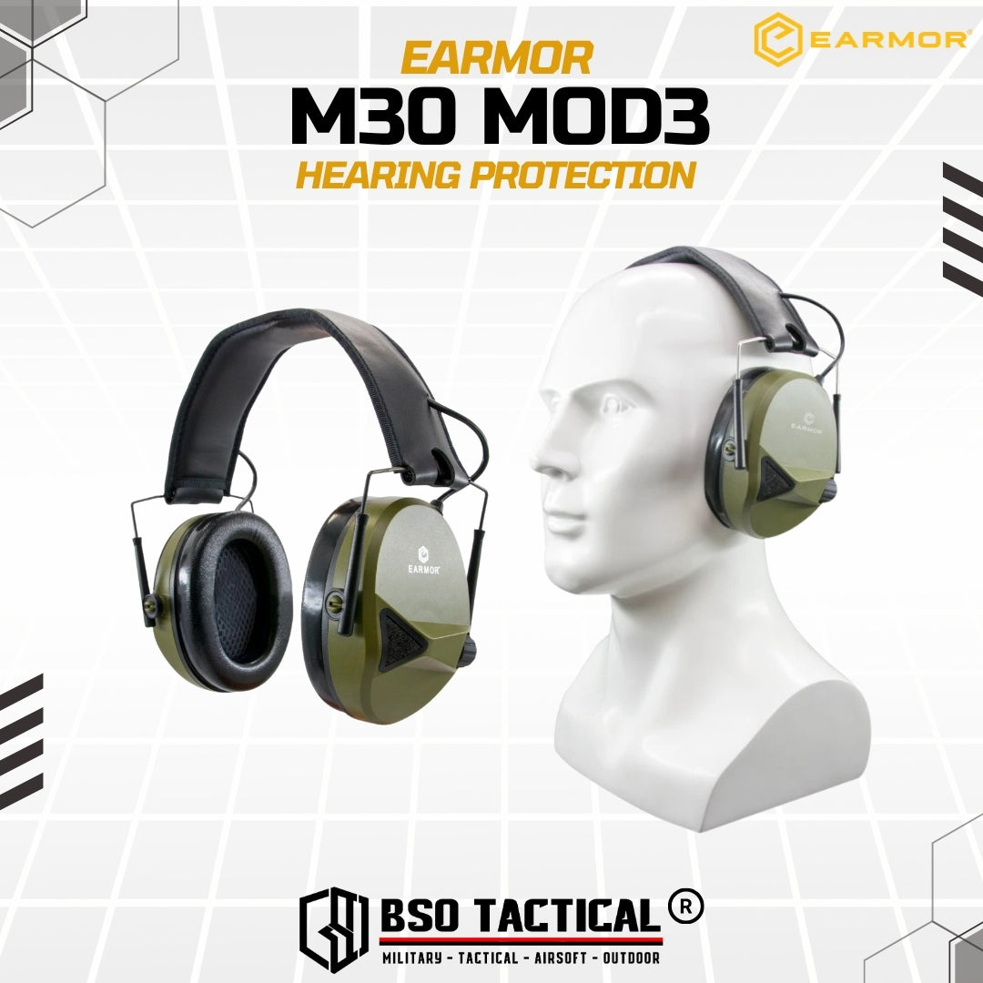 Earmor M30 MOD3 Tactical Electronic Hearing Protection IPSC - ORIGINAL