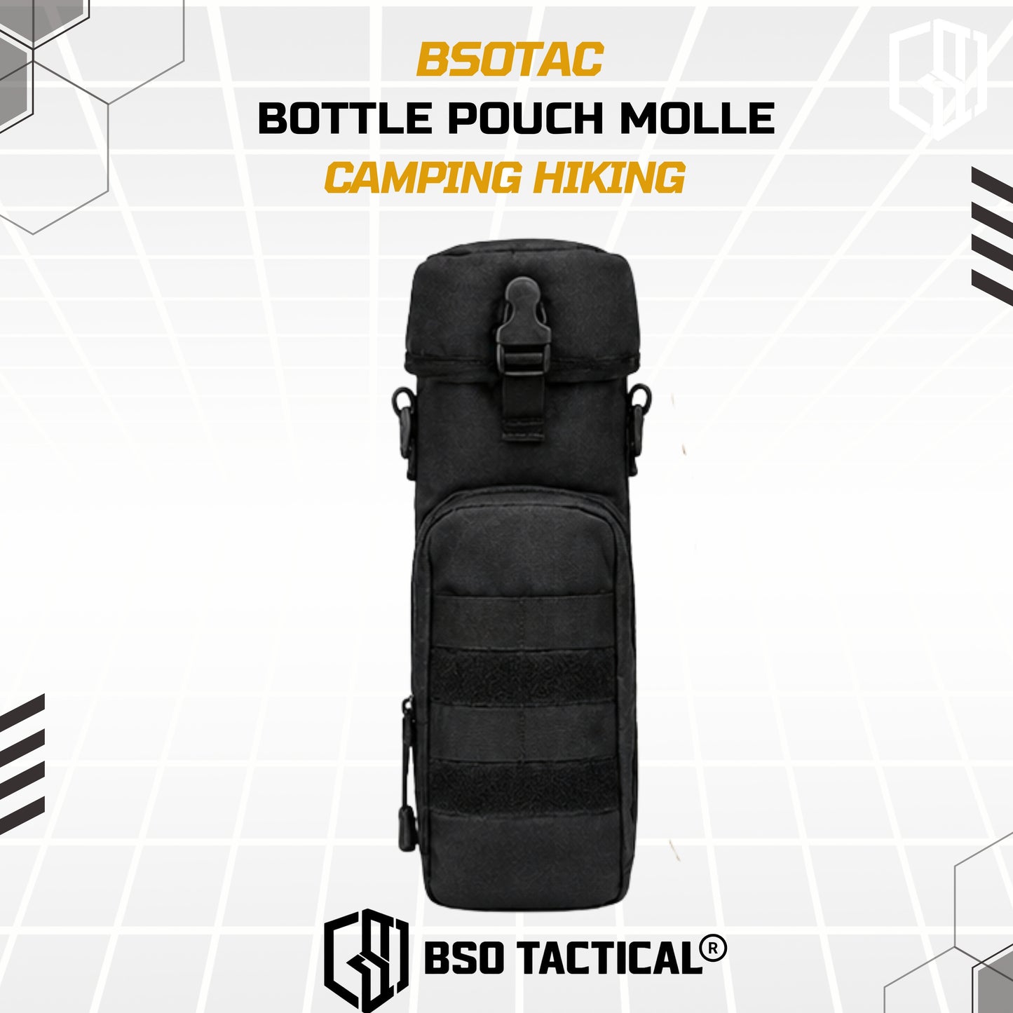 Tas Selempang Outdoor dengan Bottle Pouch Molle for Hiking Camping Outdoor Bag