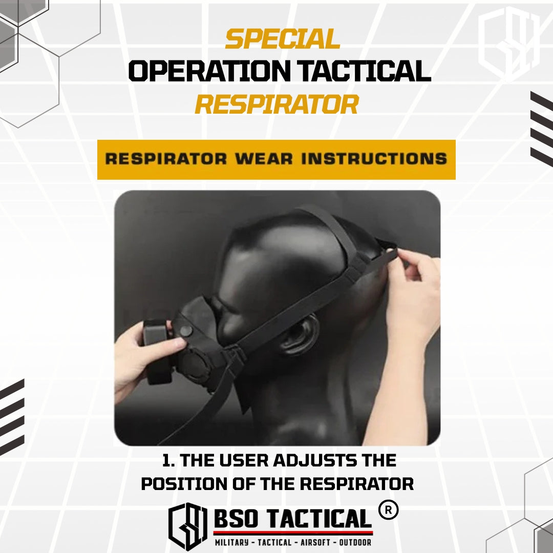 SOTR Style Tactical Mask Breather Hepa Filter Function Special Respirator