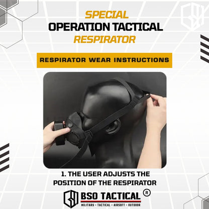 SOTR Style Tactical Mask Breather Hepa Filter Function Special Respirator