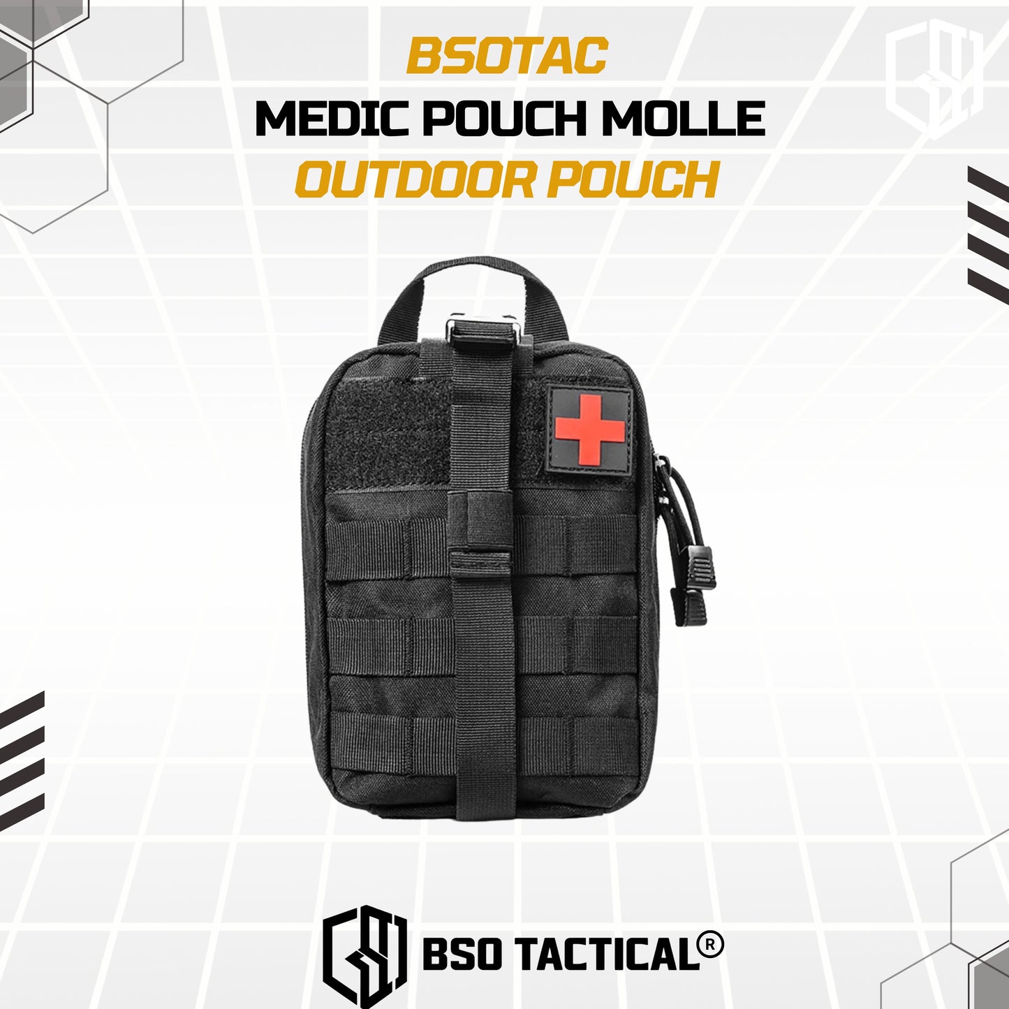 Tactical Medic Pouch 600D Molle Outdoor Military Pouch Free Patch