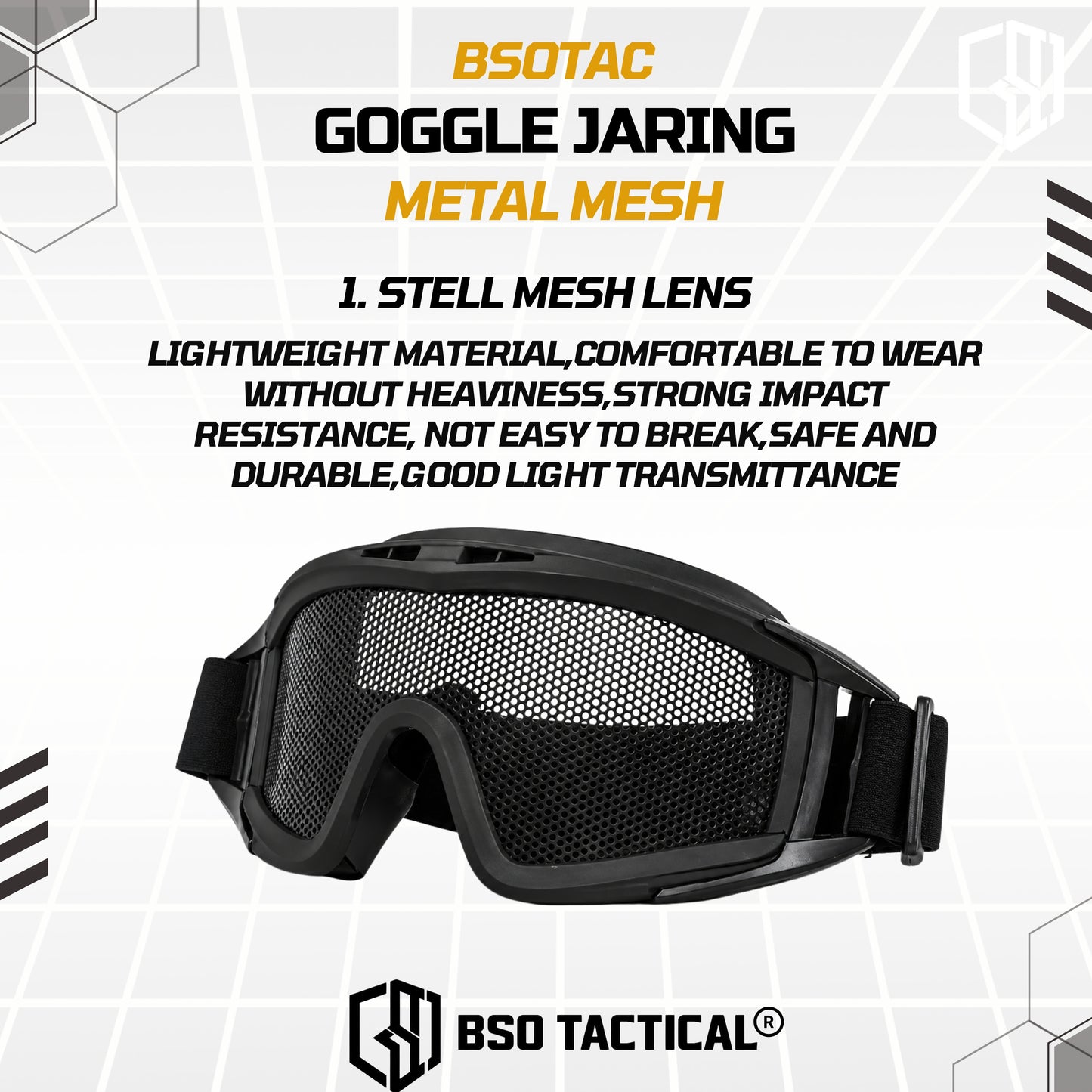 Goggle Tactical Outdoor Metal Mesh Jaring Outdoor Gear