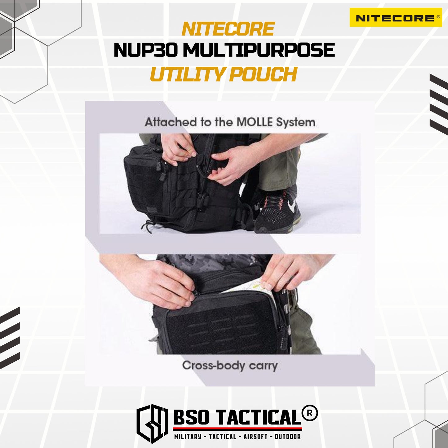 Tas Selempang Nitecore NUP30 Multipurpose Utility Pouch Bag EDC