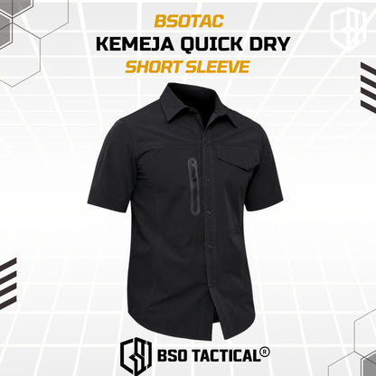 Kemeja Parasut Tactical Quick Dry Combat Short Sleeve Shirt Army Stretch Outdoor Pria Soft Casual Basic
