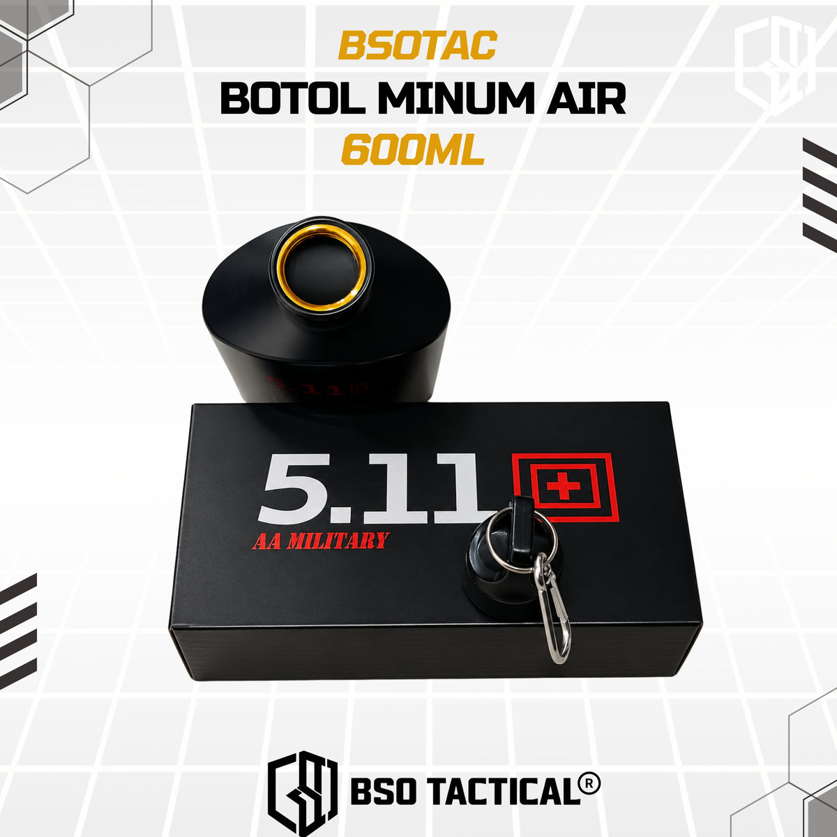Botol Minum Air Stainless dengan Kompas - Volume 600 ML