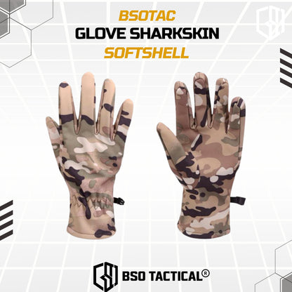 Sarung Tangan Thermal Outdoor Glove Sharkskin Softshell Sport Camo Full Finger Waterproof Windproof Fleece Bahan Nylon Polyester Polar Hangat