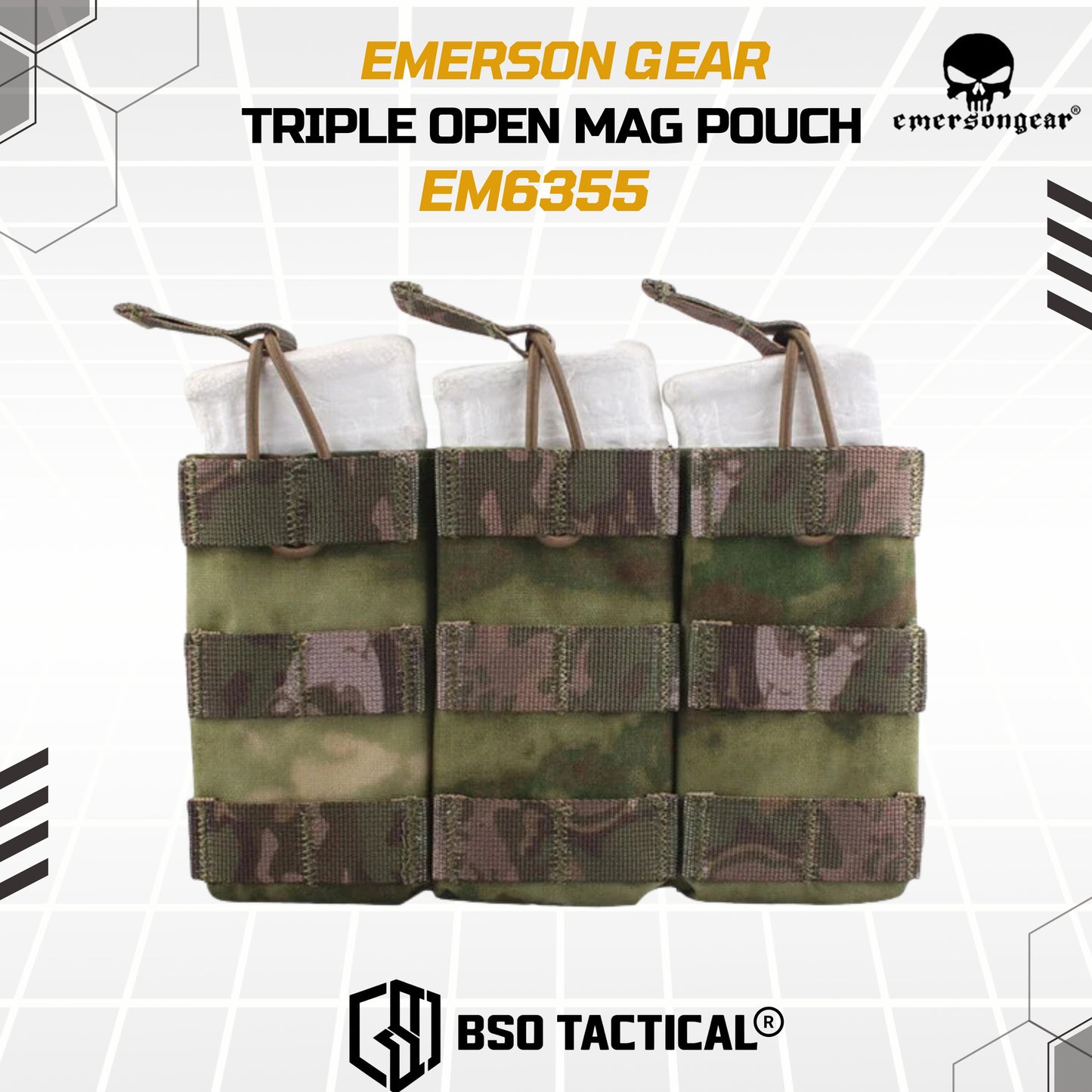 Emerson Gear Pouch Molle Triple Open Mag Pouch 500D Bag