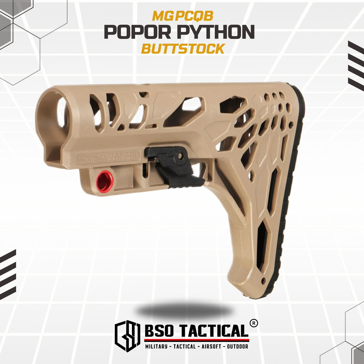 Popor Tactical Python Buttstock Nylon Stock AEG WGG Adjustable
