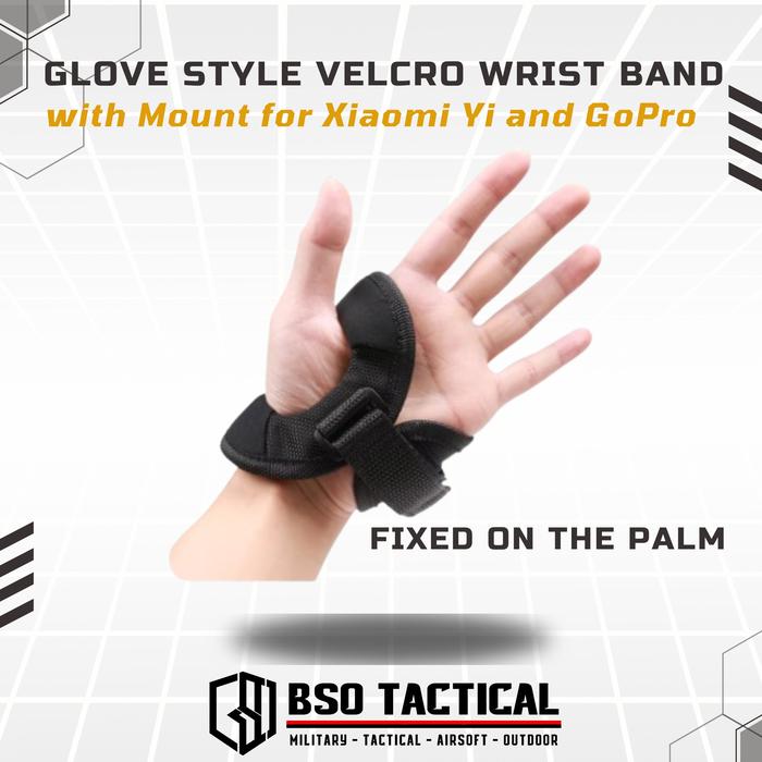 Glove Wrist Band Mounting for Action Cam Outdoor Camera Kamera