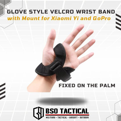 Glove Wrist Band Mounting for Action Cam Outdoor Camera Kamera