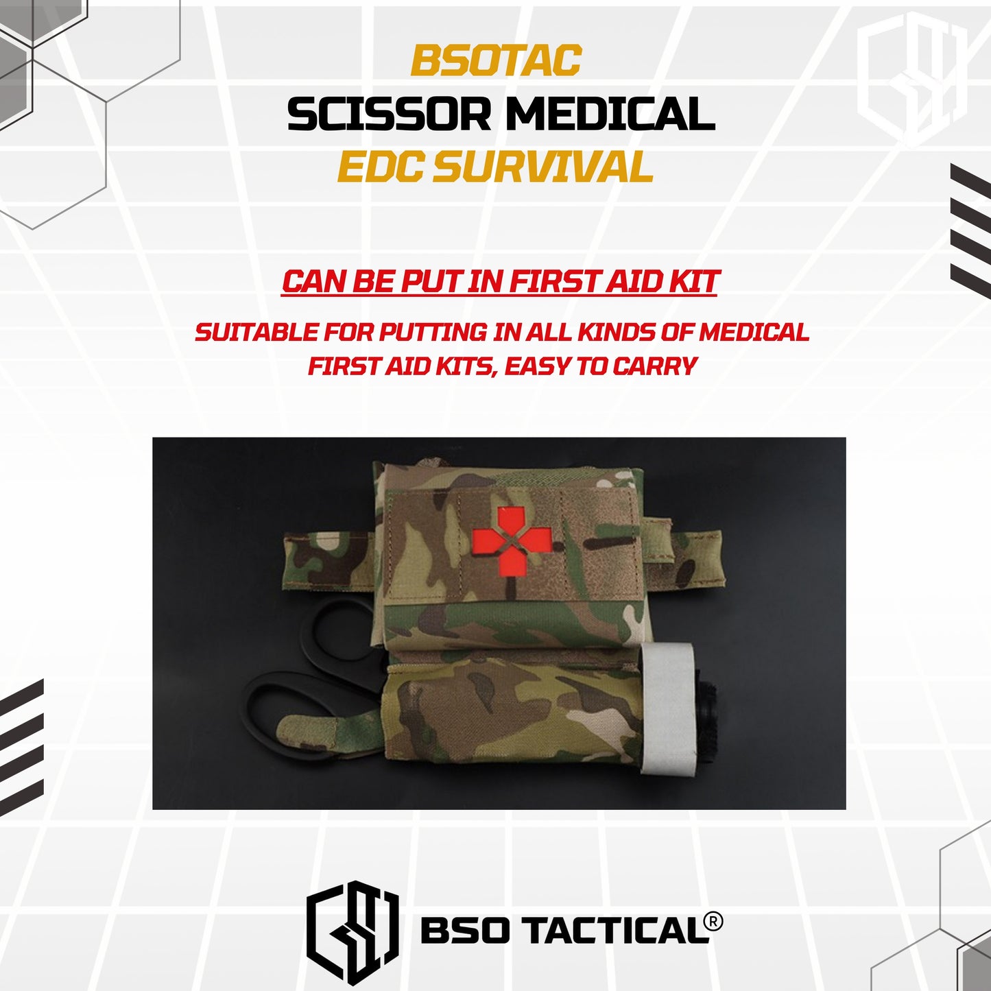 EDC Survival Scissor Medical Emergency Rescue Gunting Outdoor Hiking Camping