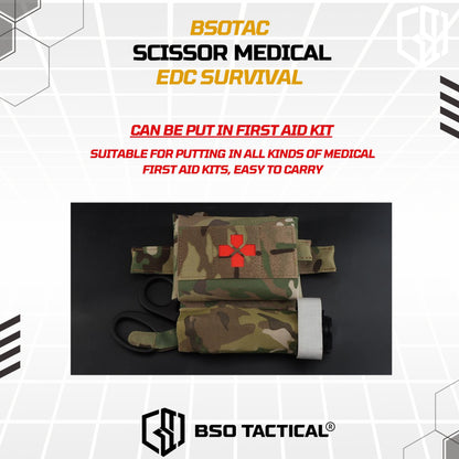 EDC Survival Scissor Medical Emergency Rescue Gunting Outdoor Hiking Camping