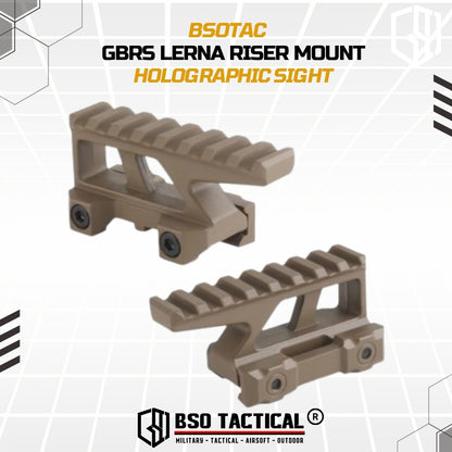 GBRS Lerna Riser Mount Kit Picatinny Rail for Holosight 2.91" CNC