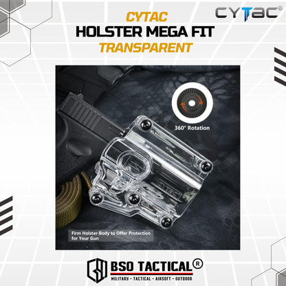 Cytac Holster Mega Fit Transparent Series NEW Universal ORI