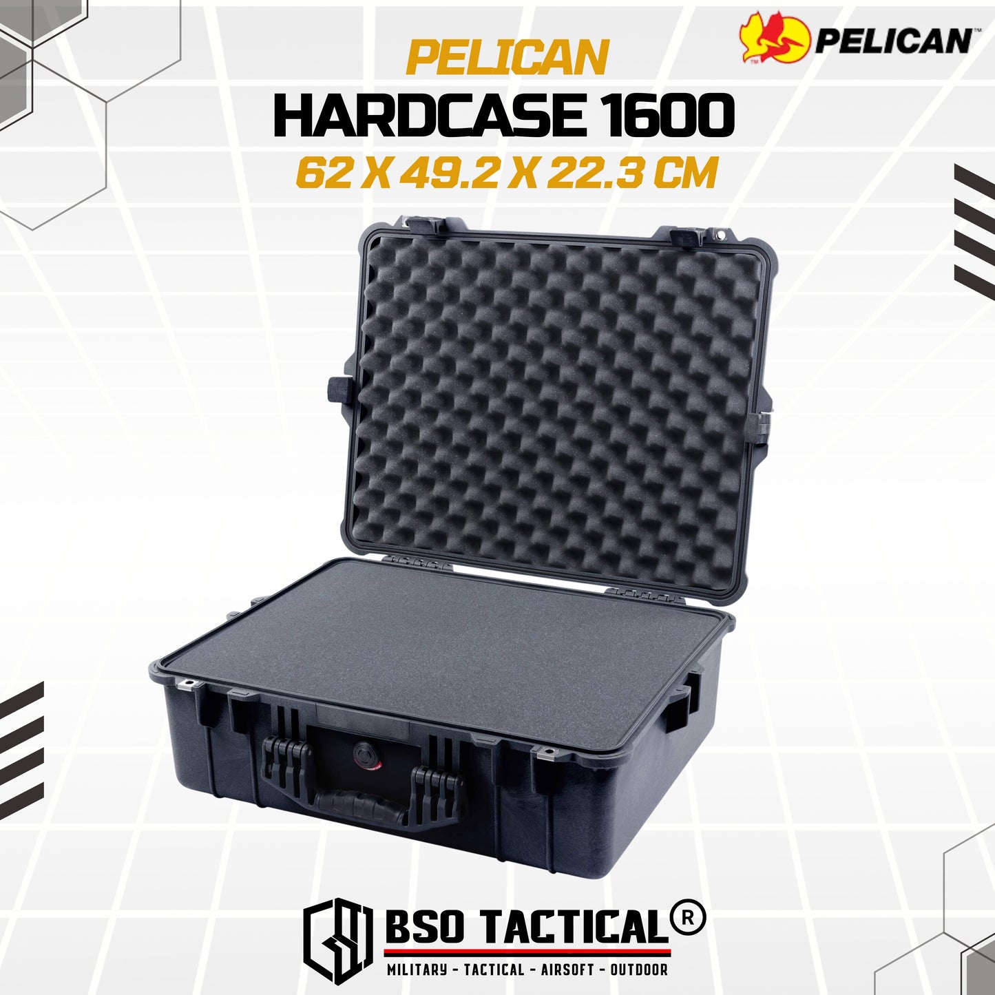 Koper Multifungsi Pelican Protector Hardcase 1600 Outdoor Case - ORIGINAL