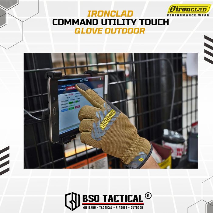 Sarung Tangan Tactical Ironclad Command Utility Touch Glove Outdoor IEX-MUG