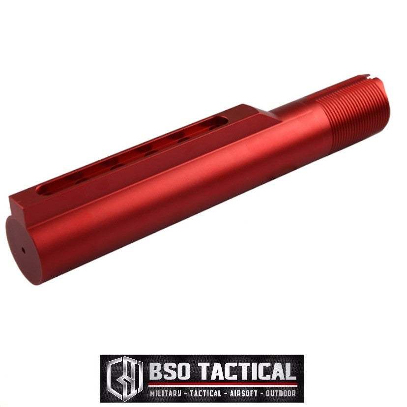 Tabung Popor Airsoft WA M4 GBB Rifle 6 Position Airsoft Pipe Stock RED