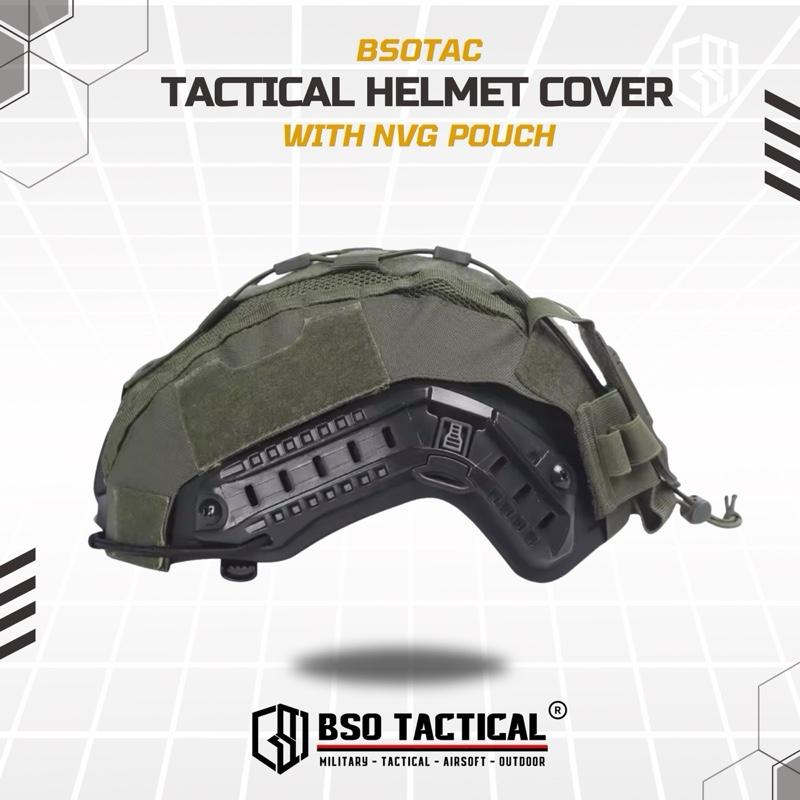 Cover Helm Tactical with NVG Battery Pouch Multifungsi