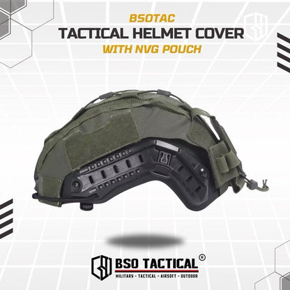 Cover Helm Tactical with NVG Battery Pouch Multifungsi