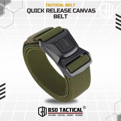 Ikat Pinggang Tactical Belt Rustproof Canvas Metal Buckle Casual Outdoor Belt