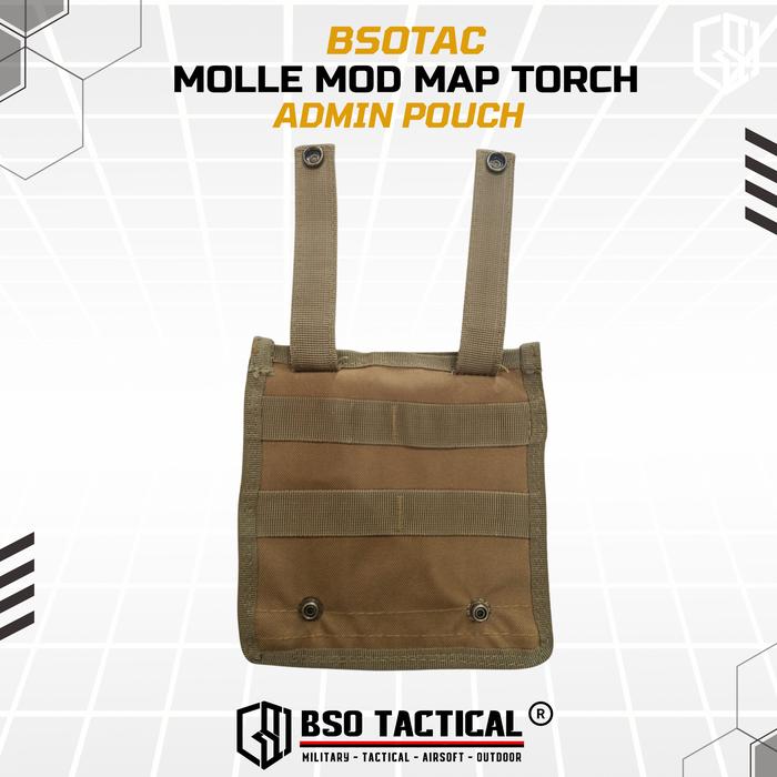Tactical Molle Mod Map Torch Knife Admin Pouch Rompi Vest Tactical