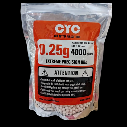 BB CYC 0.25 g / 0,25 g 4000 Shots Original For Airsoft - ORIGINAL