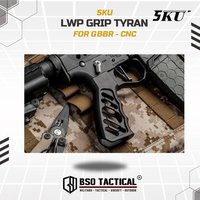 5KU Grip GBBR M4 Skeleton CNC Tyran Design Full Metal Anodized