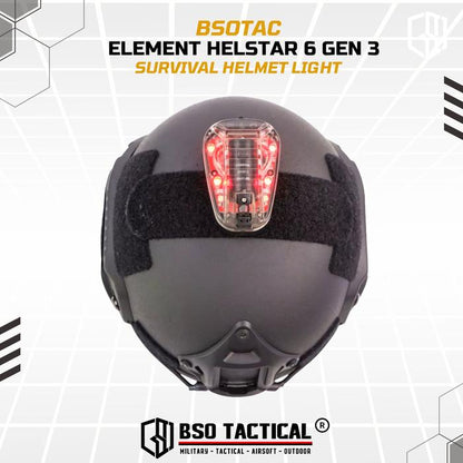 Lampu Outdoor Light Helstar 6 Gen 3 Survival Helmet Light Signal Lamp