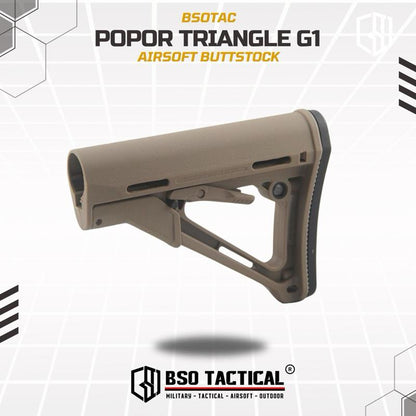 BD Tactical Popor Triangle Gen 1 Polymer with Airsoft AEG WGG GBBR