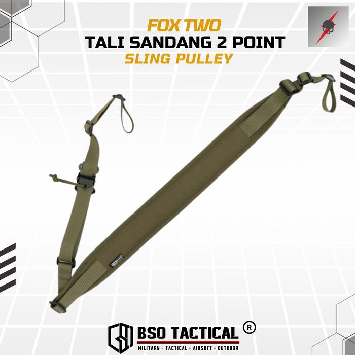 FOX TWO Tactical Tali Sandang 2 Point Sling Pulley - ORI Foxtwo