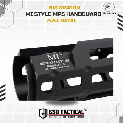 BD RIS MP5 7” MI Style Handguard Full MetaL Tactical - MLOK
