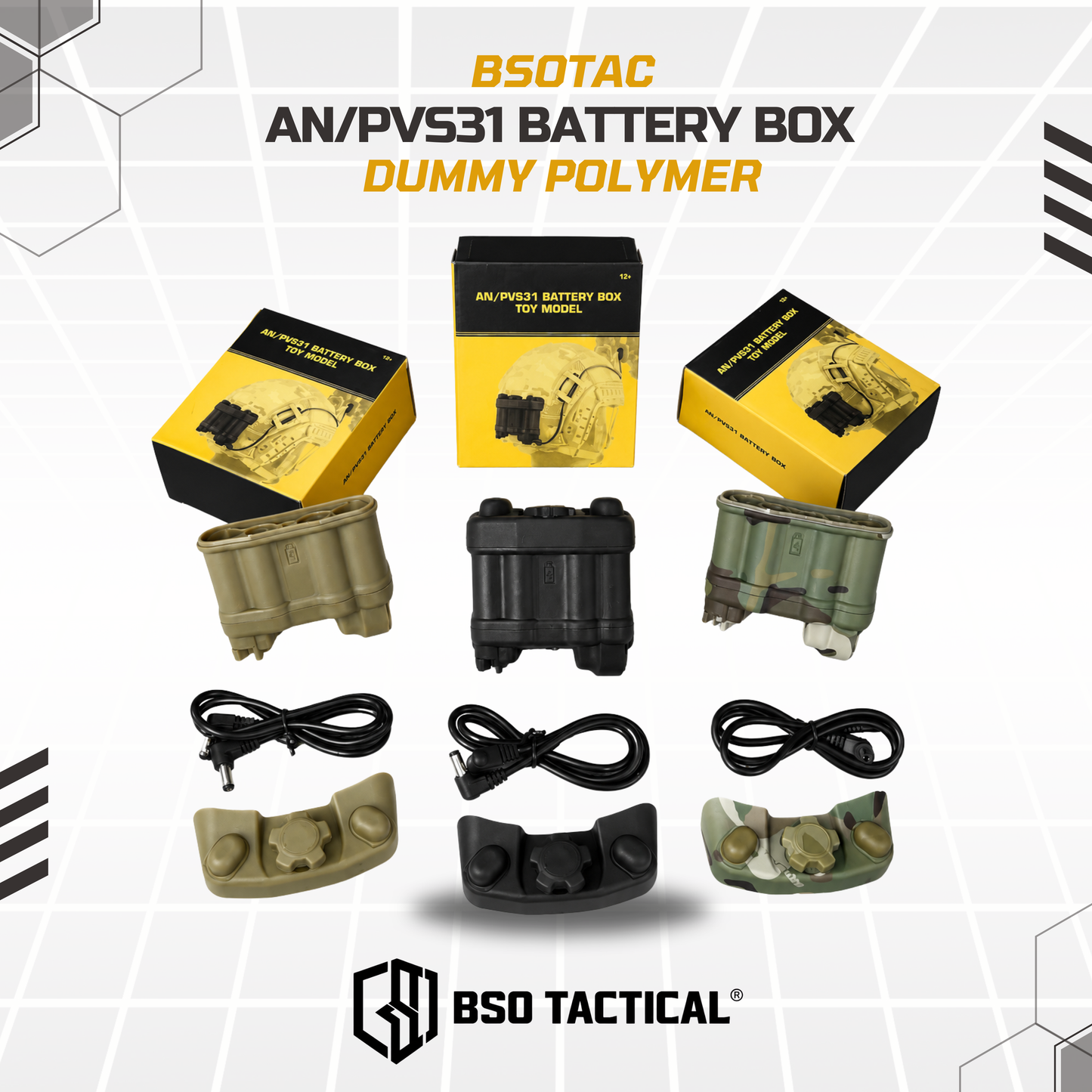 Pemberat Helm Tactical Dummy Battery Case Box AN/PVS31 Style - No Function