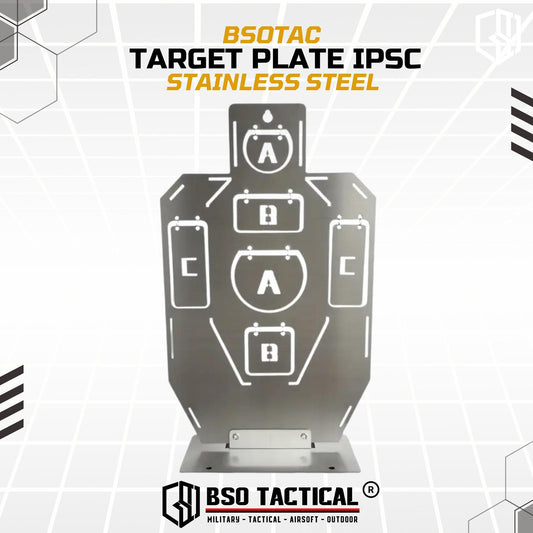 Target Plate Stainless Steel IPSC Practice Competition untuk Latihan WGB GBB GBBR