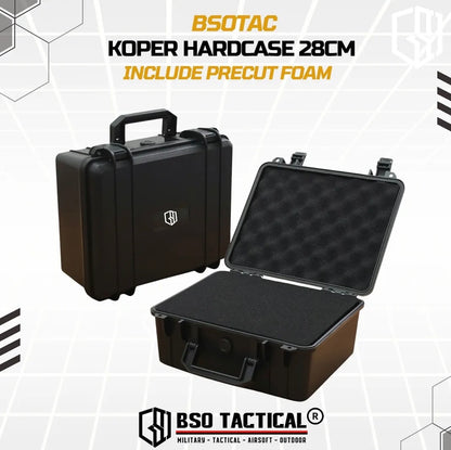 Koper Hardcase 28cm Multifungsi Include Busa Precut Foam Hard Plastic