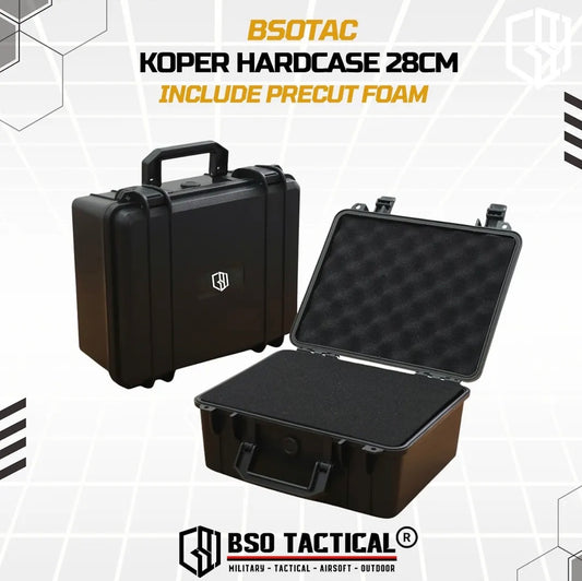 Koper Hardcase 28cm Multifungsi Include Busa Precut Foam Hard Plastic