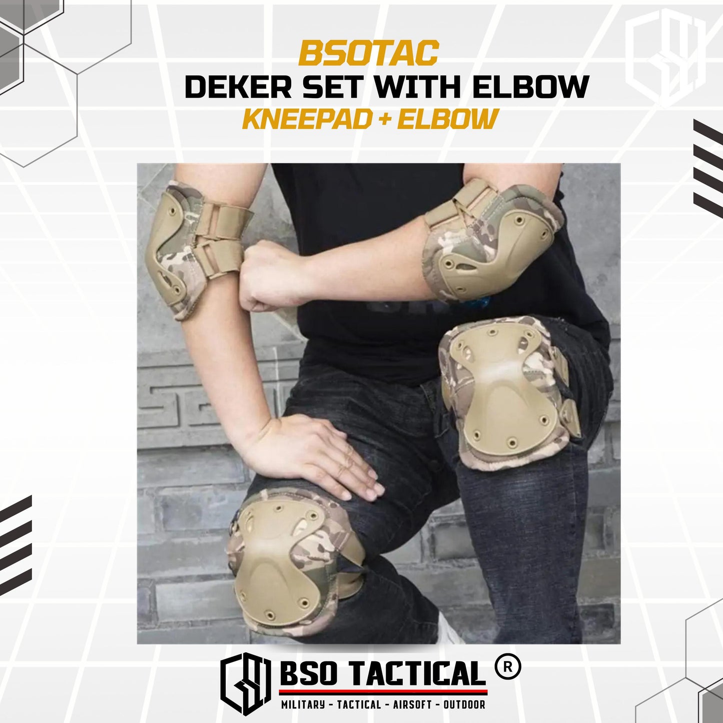 Kneepad Elbow Set X Tactical Outdoor Protection Pad