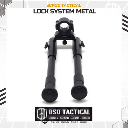 Barrel Mount Bipod Clamp Tactical Adjustable Full Metal Foldable Quick Release Universal