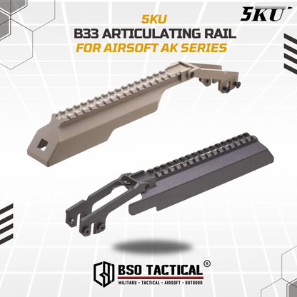 5KU B33 Articulating Rail AK Top Dust Cover Zenitco Style for Optic