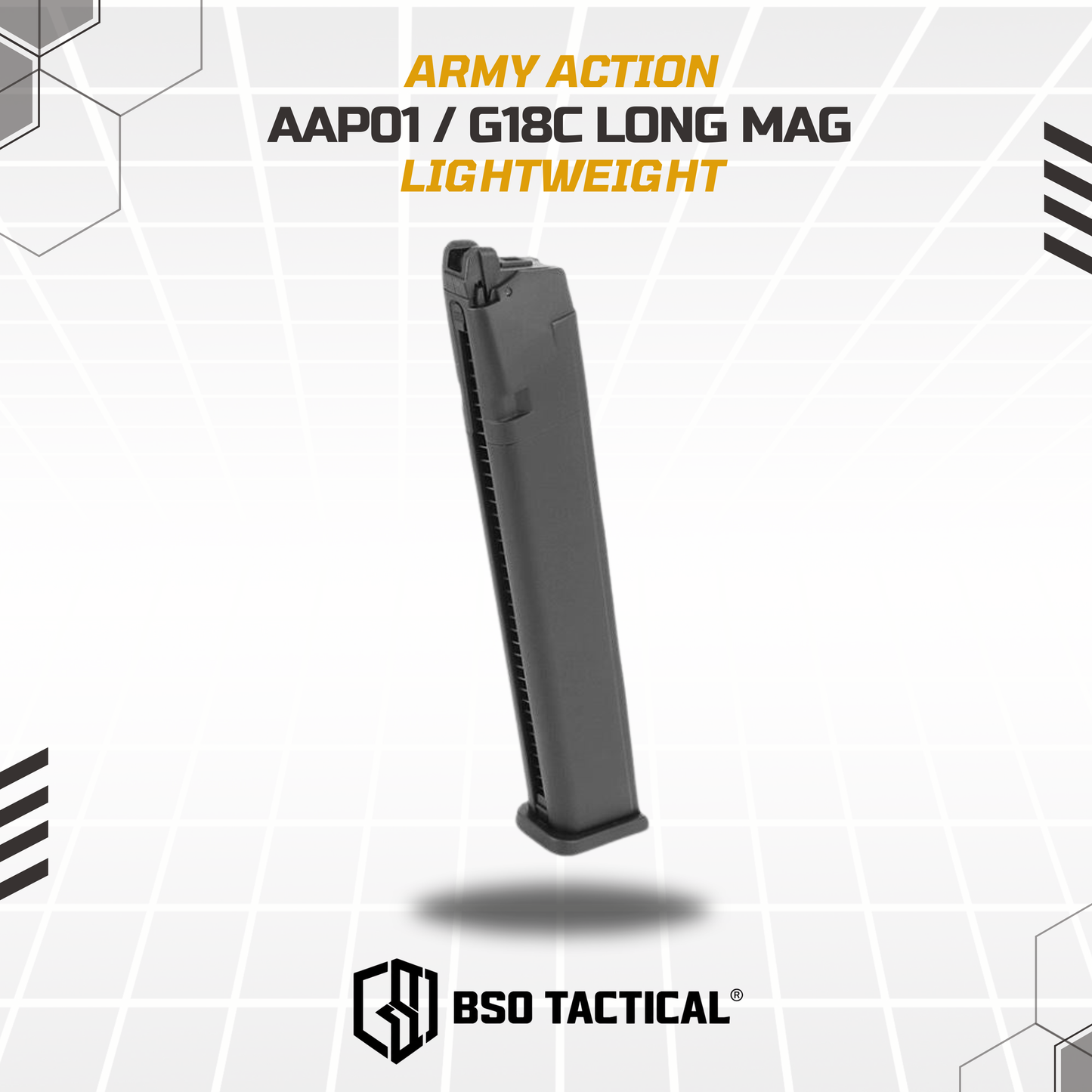 Action Army Long Mag 50rds Lightweight AAP01 G Series Mainan GBB Toys Sport