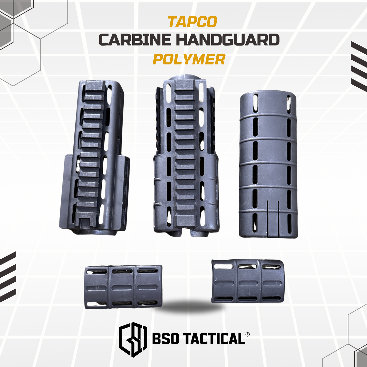 RIS Tapco Intrafuse Carbine AR Handguard Picatinny Rails Polymer