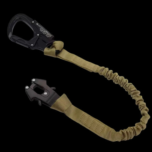 Tali Elastic Cord Retention Lanyard Tactical Quick Release Alumunium Buckle