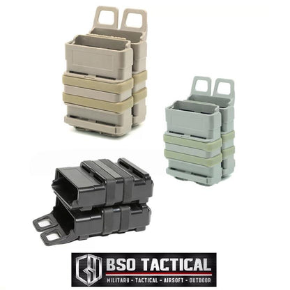 Fast Mag Tactical 556 Double Mag Pouch Molle Rubber Clip