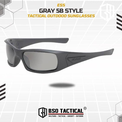 Kacamata Tactical ESS 5B Outdoor Goggle Sunglasses Sport - Grey