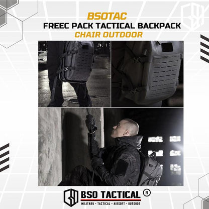 Freec Pack Tactical Outdoor Backpack Chair Camping Hiking Bag Molle