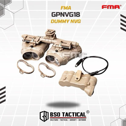 FMA GPNVG18-BNVS Dummy NVG Upgraded Version Seals Devgru Style